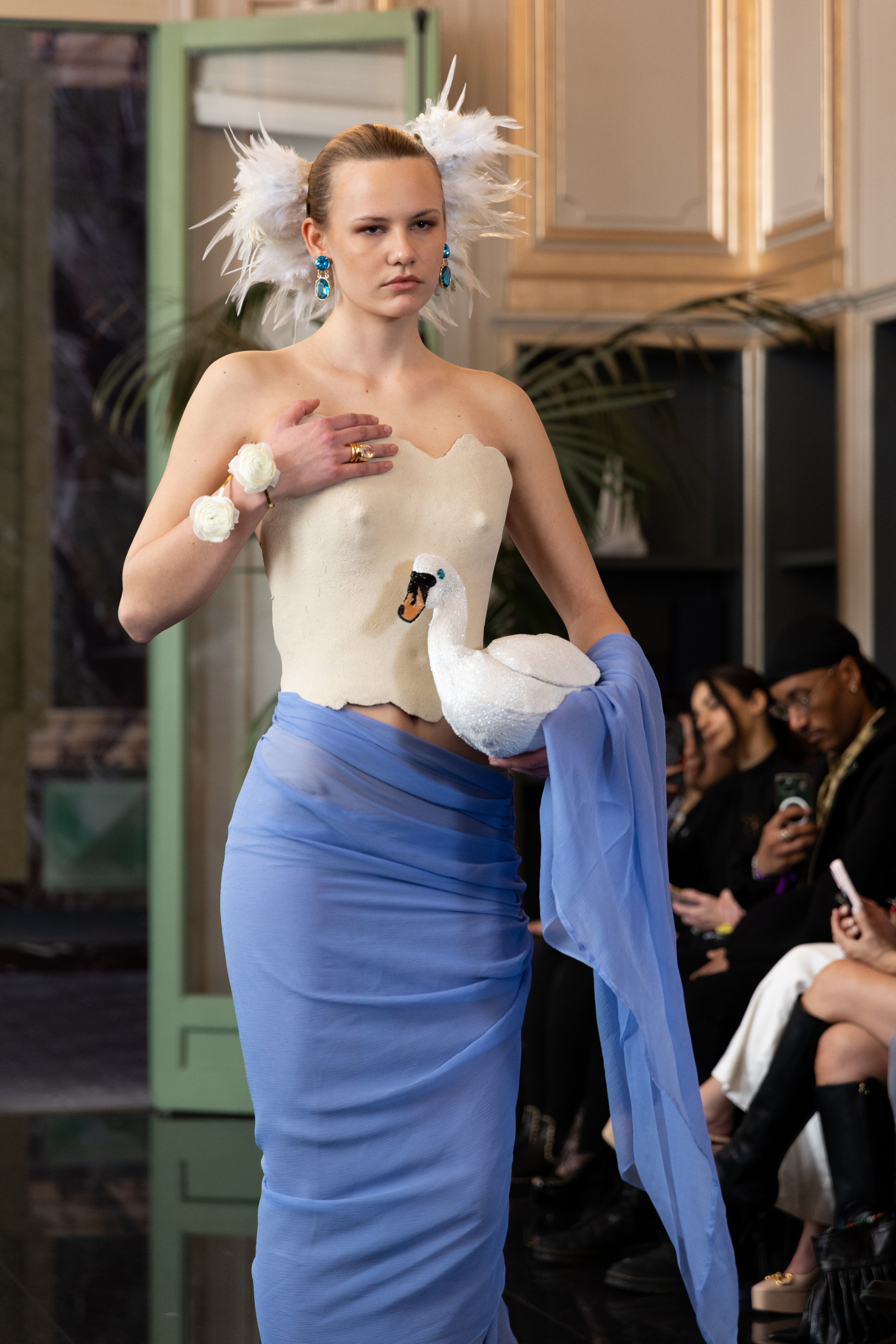 Desert Swan Skirt - Ocean Blue