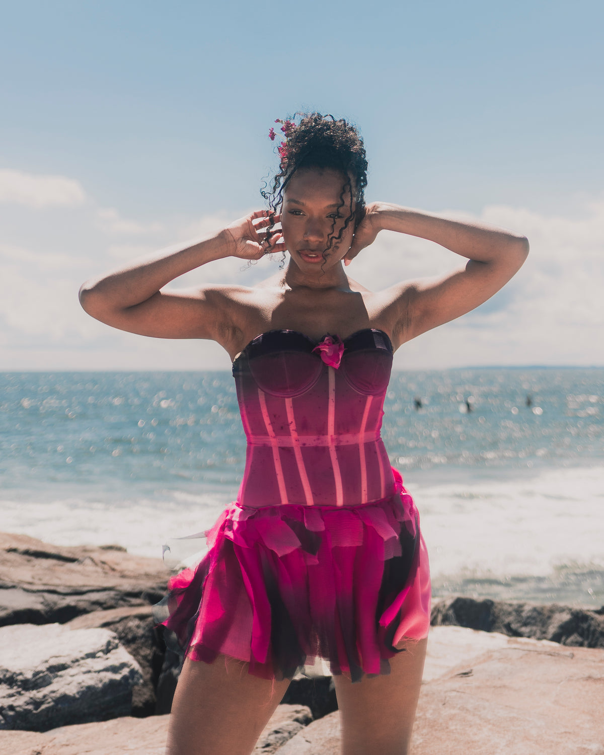 Sundara Mini Dress - Sunset Magenta