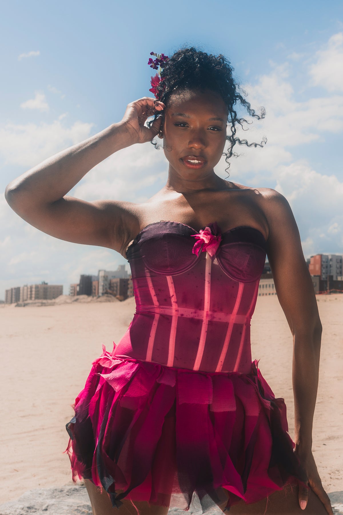 Sundara Mini Dress - Sunset Magenta